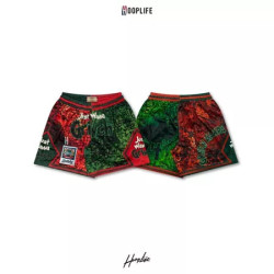 Hooplife grinch green mamba mesh shorts